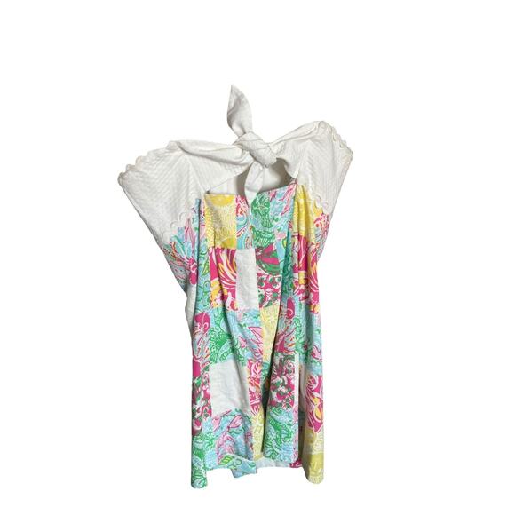 Lilly Pulitzer Franco Strapless Patchwork Mini Dress Multi State Mind Cotton 4 - Picture 5 of 9